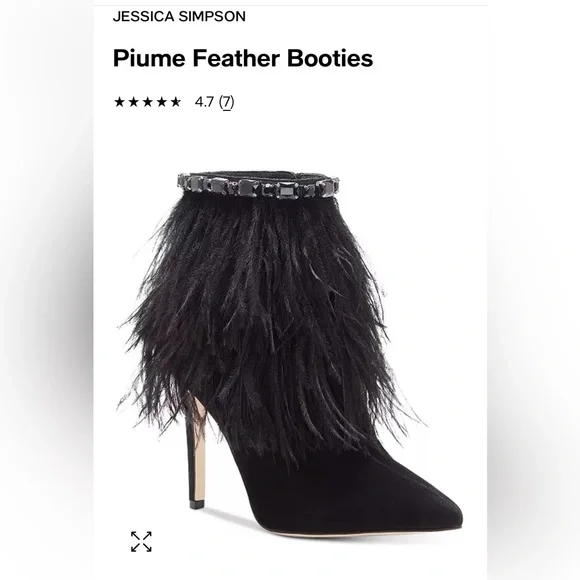 Jessica Simpson's Feather ankle booties with stiletto heels - Picture 6 of 6